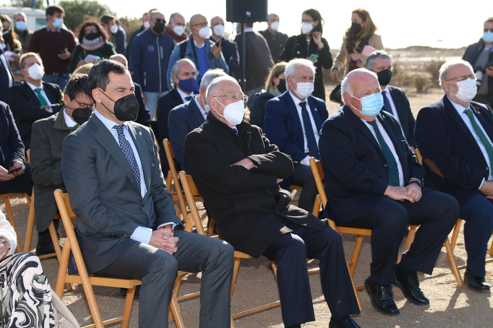 Fotogalería de la colocación de la primera piedra del hospital de Roquetas