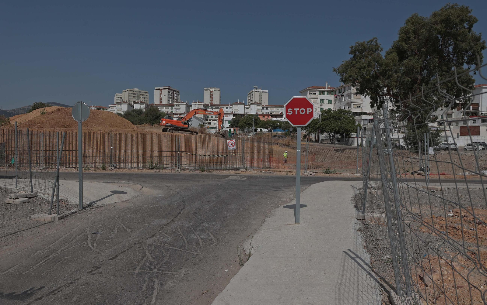 Fotos de las obras del Acceso Sur a Algeciras en La Juliana