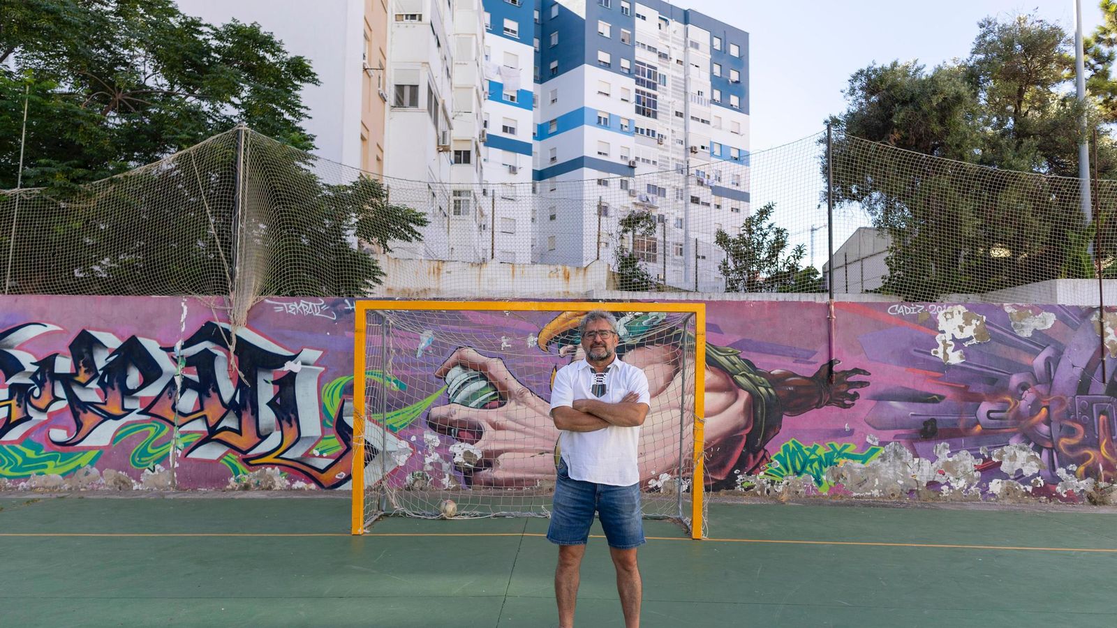 Carlos Carvajal, en las instalaciones deportivas de Tierra de Todos en Cádiz