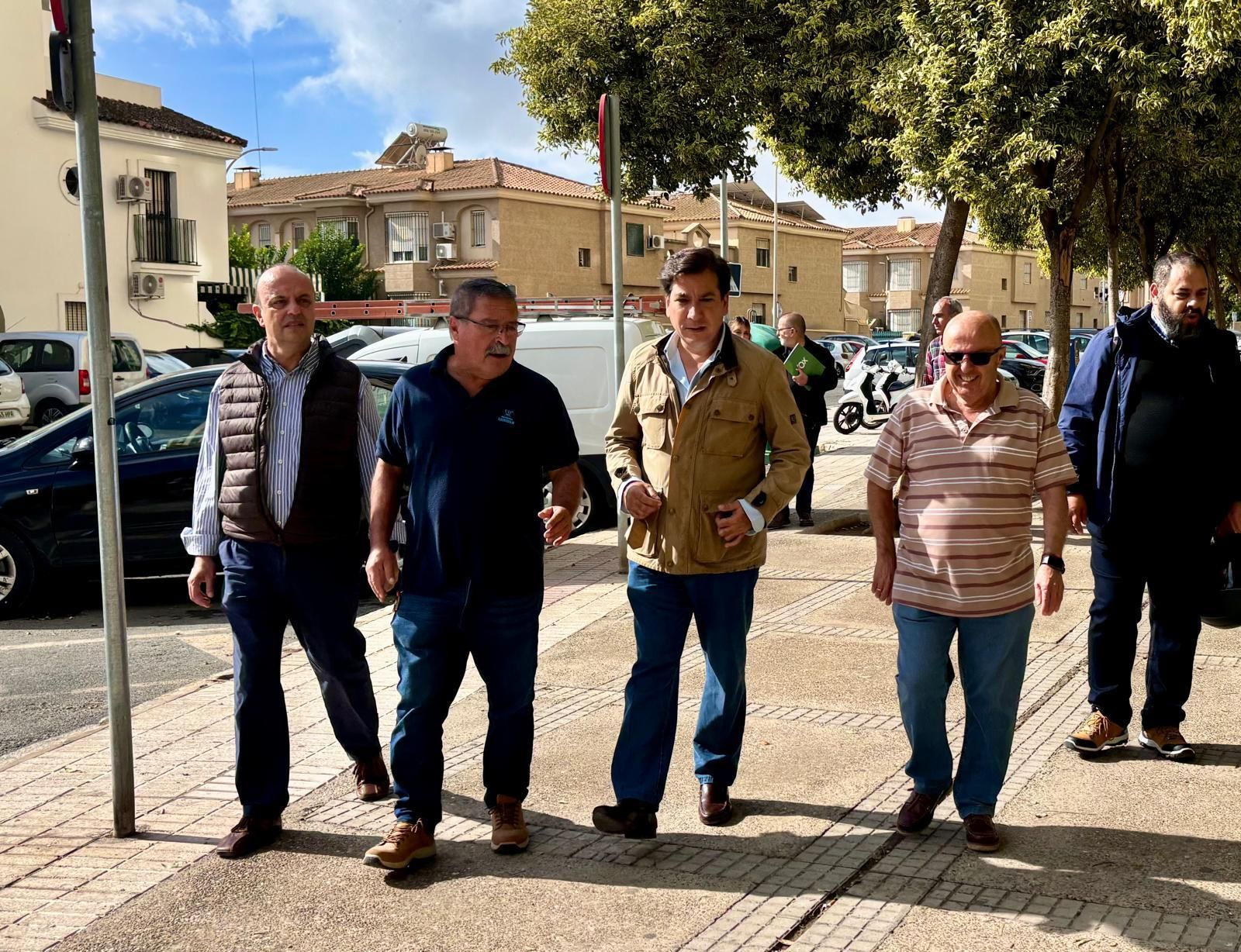 Antonio Fernández e Ignacio Soto, durante una visita reciente al Parque Atlántico.