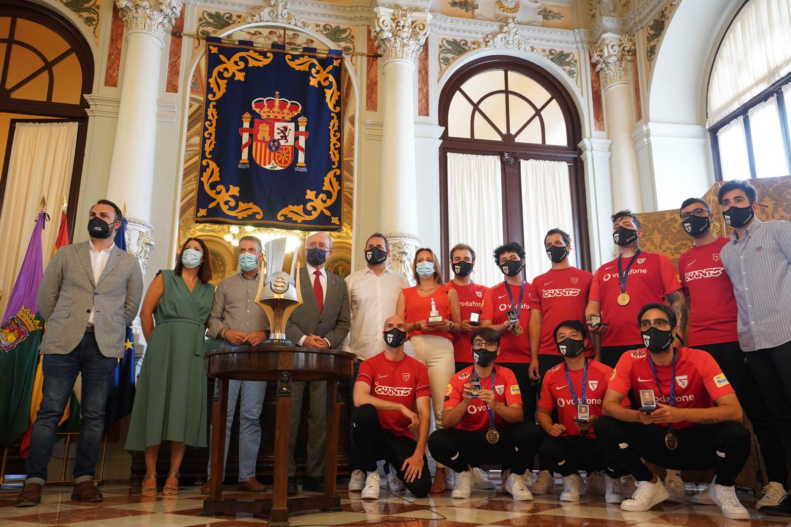 Recepción en el Ayuntamiento a Vodafone Giants.