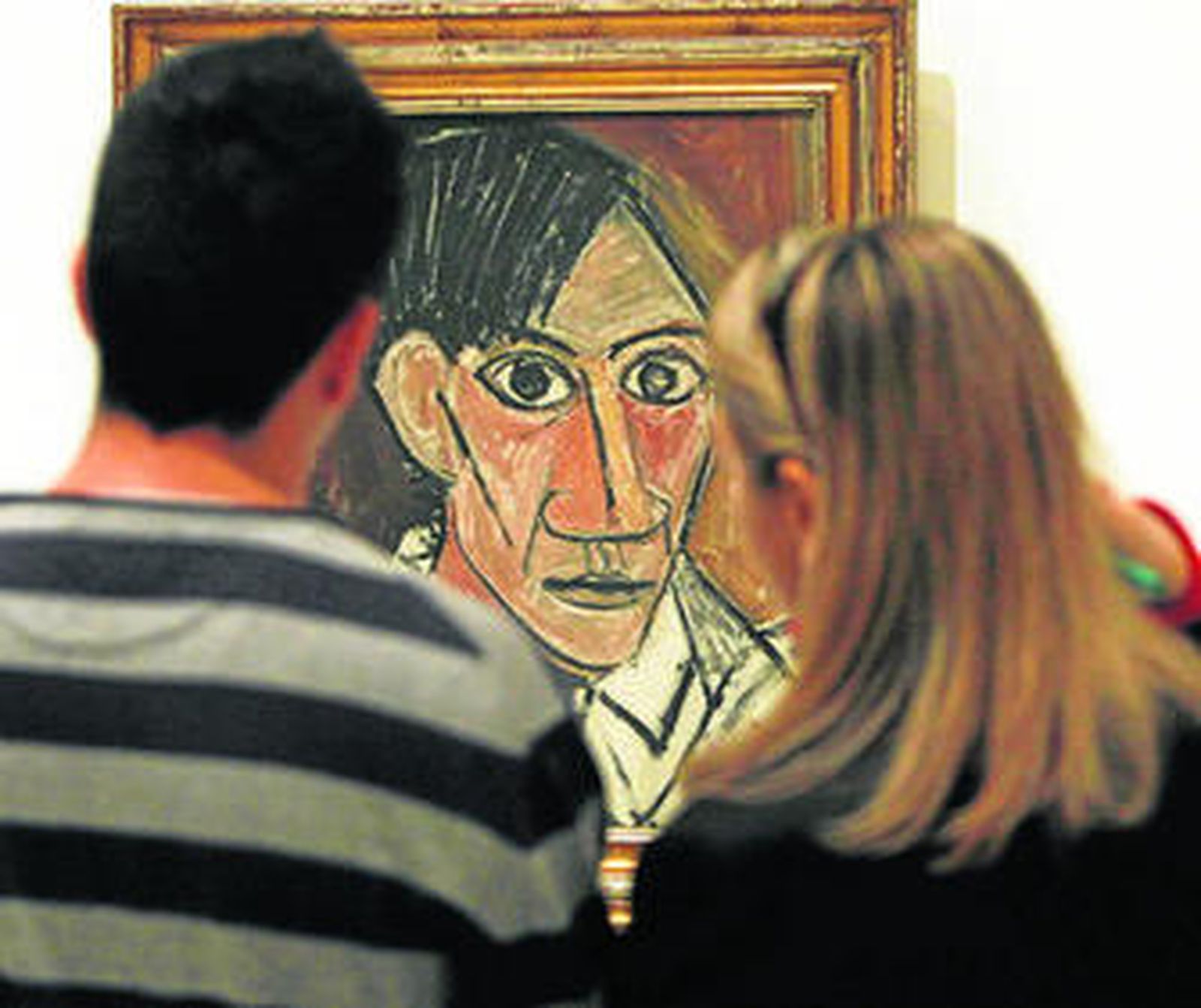 Autorretrato de 1907, un óleo sobre lienzo.