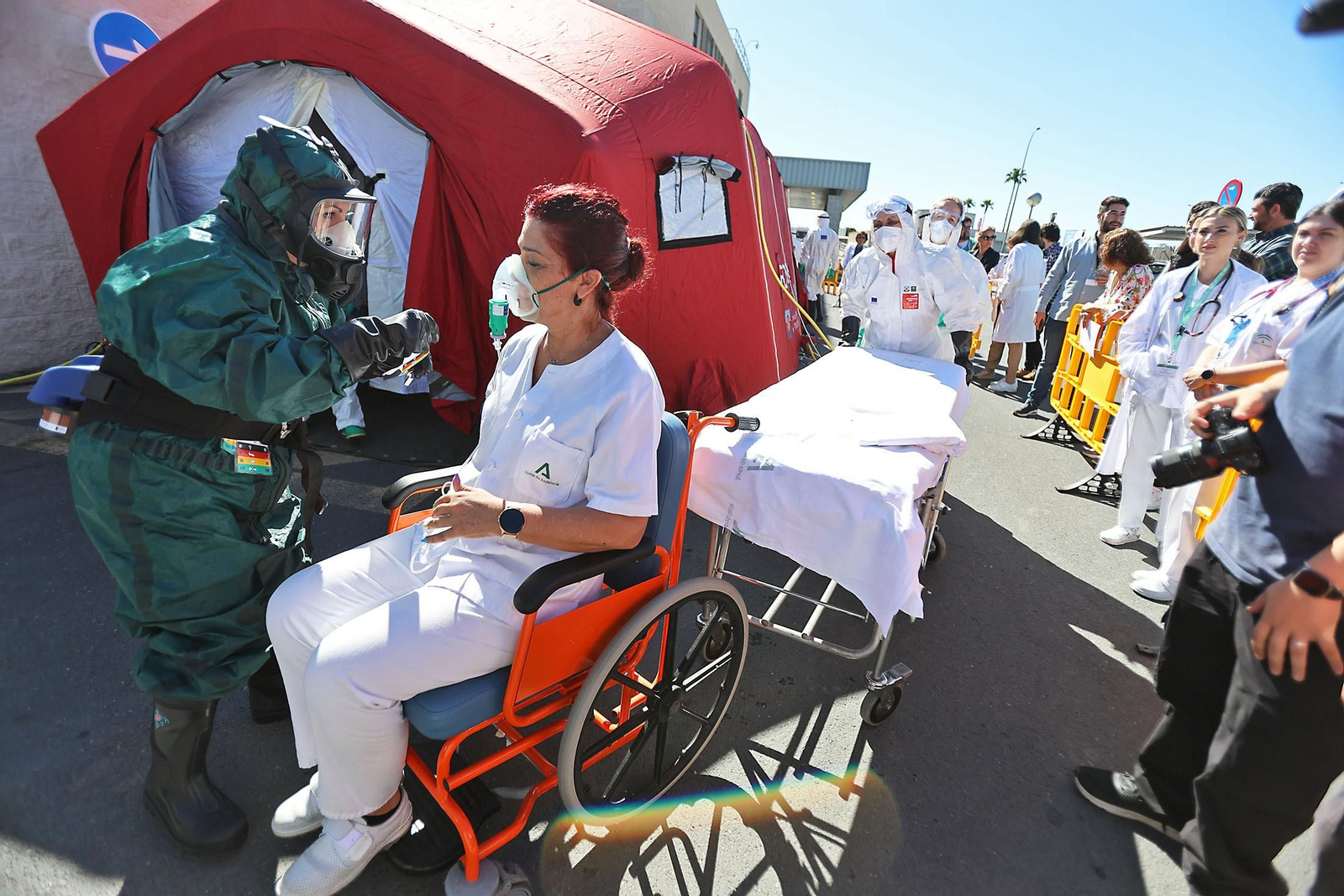 Imágenes del Simulacro de atención a víctimas de una potencial catástrofe tecnológica