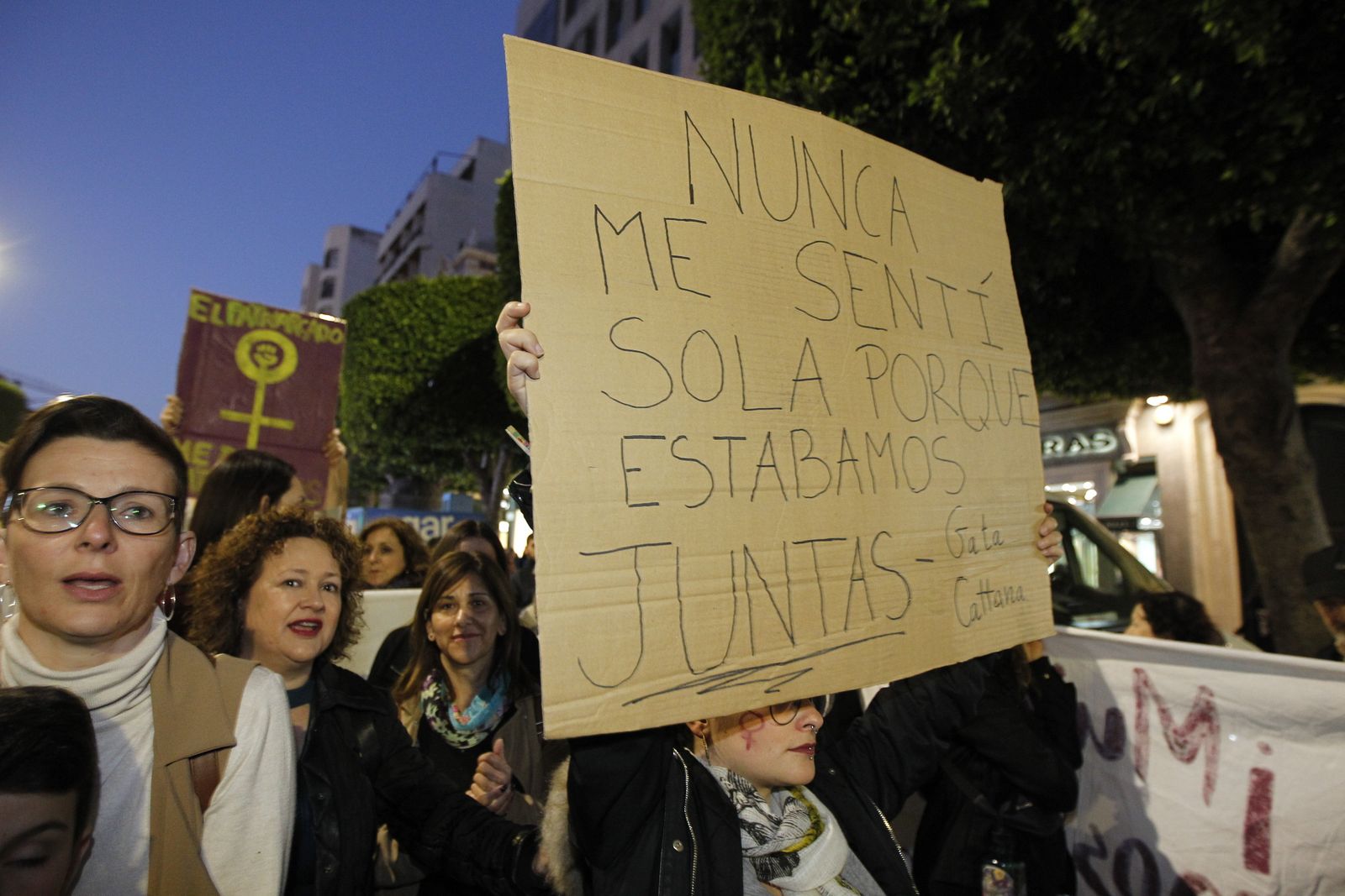 Fotogalería manifestación Día Internacional de la Mujer en Almería