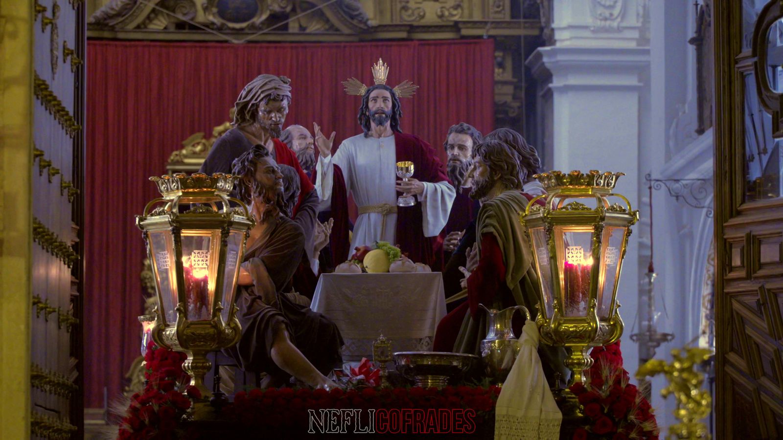 Imagen en 4K de la entrada de la Sagrada Cena
