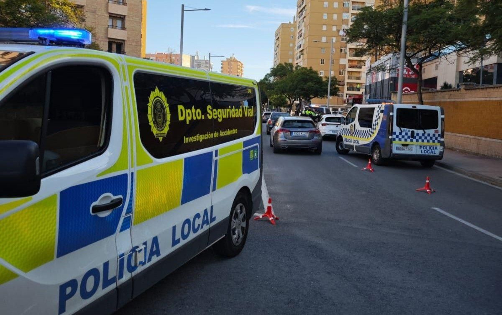 Un control de la Policía Local de Algeciras.