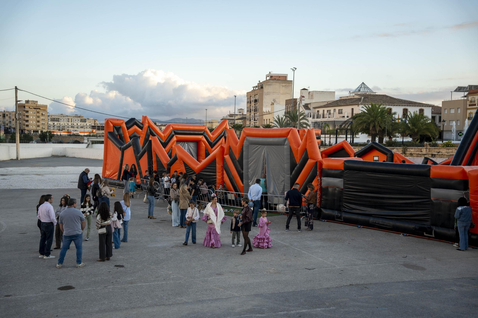 Circuito de hinchables infantiles Ninja Warrior de la feria de Albox