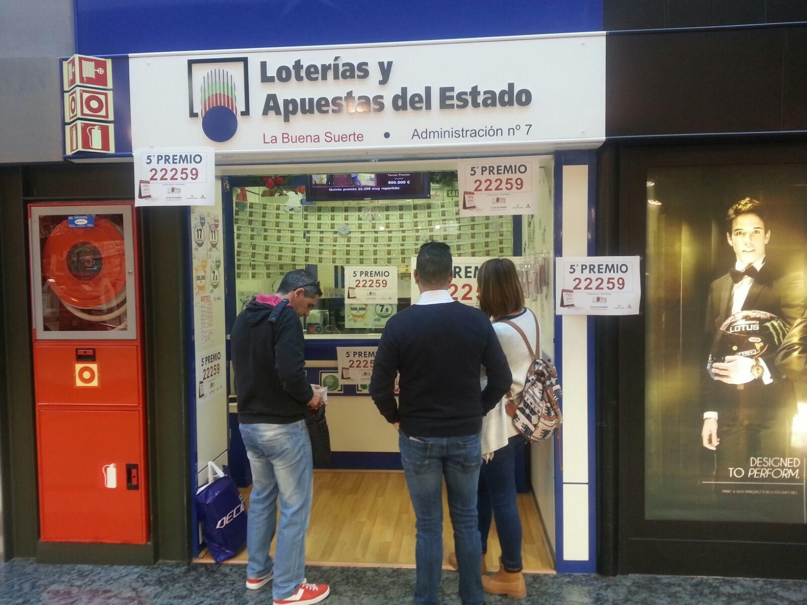 Los premiados en la Lotería de Navidad en Málaga