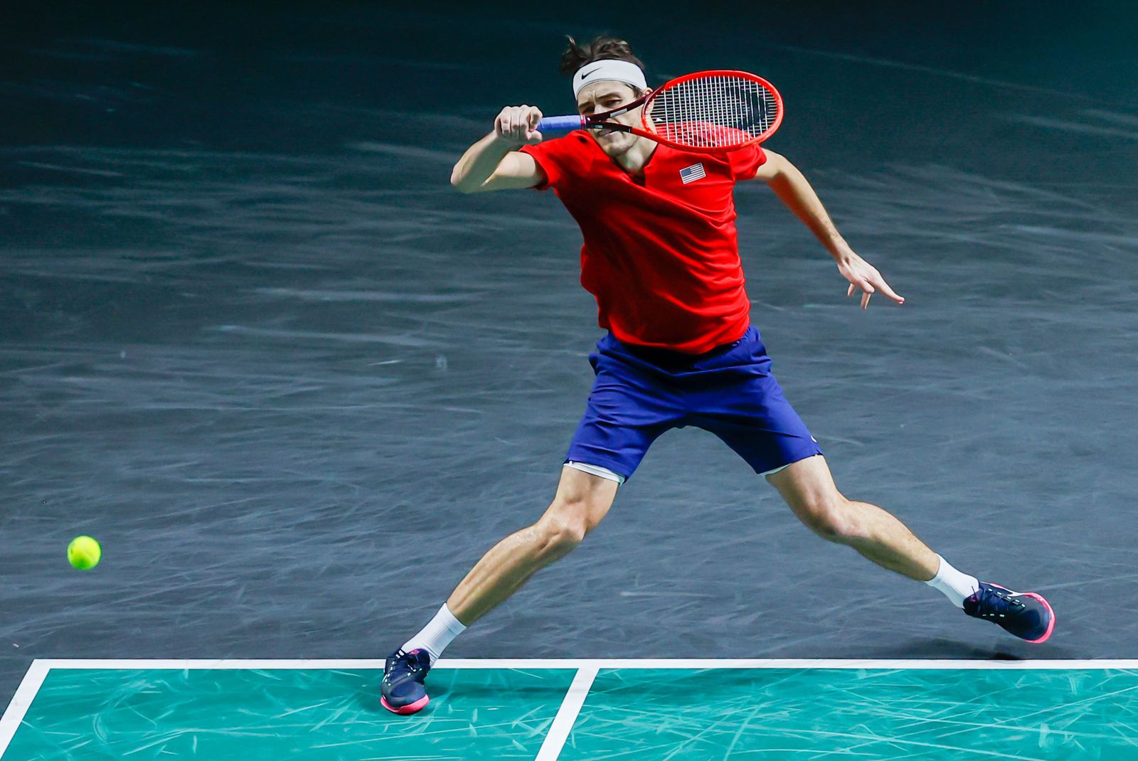 Taylor Fritz - Lorenzo Musetti de la Copa Davis de Málaga, en fotos