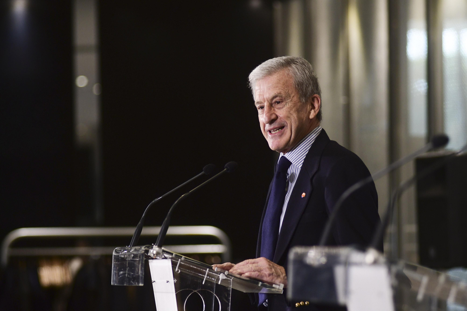 Un momento de la conferencia del presidente de Cáritas Diocesana España, Manuel Bretón.