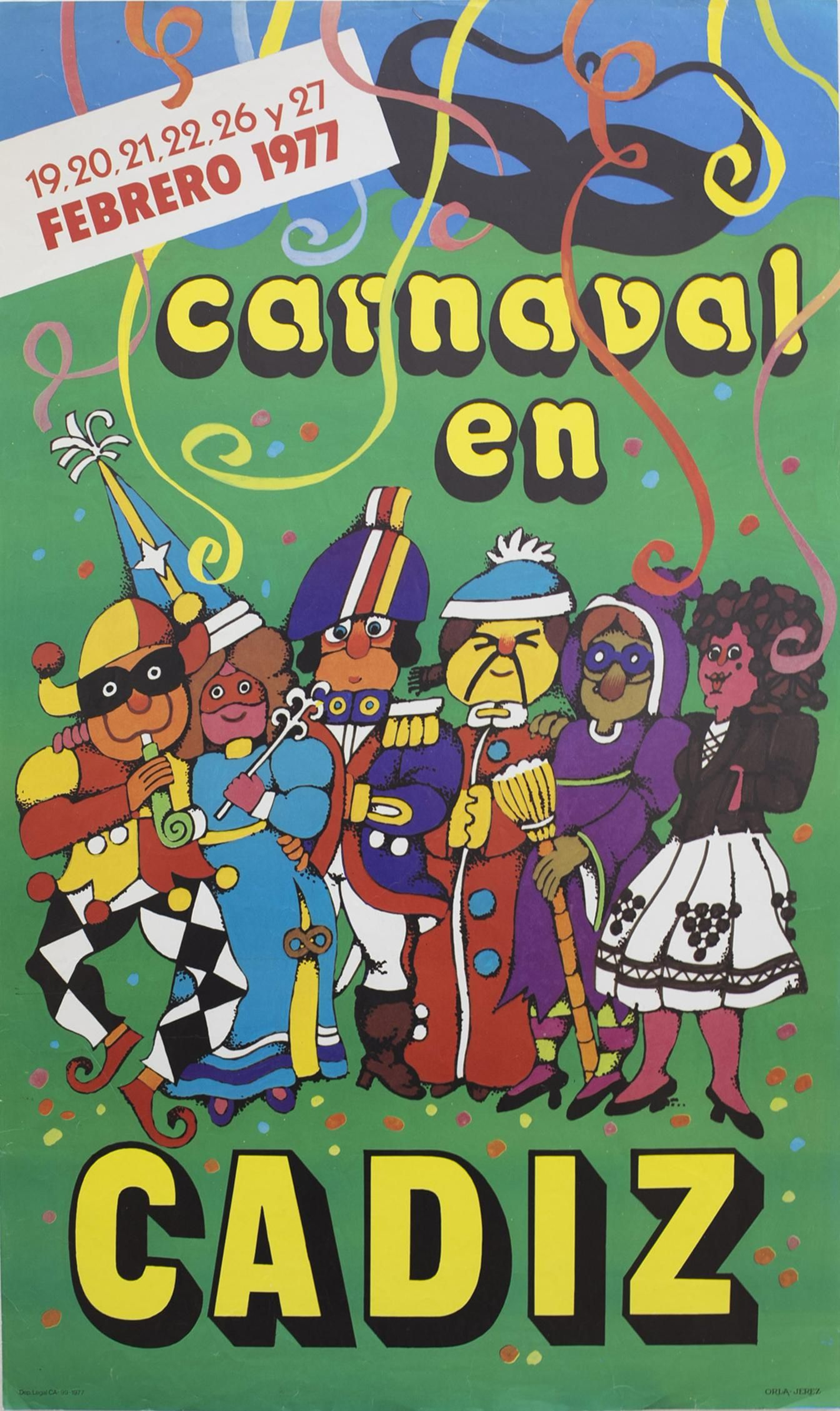 Cartel del Carnaval de 1977.
