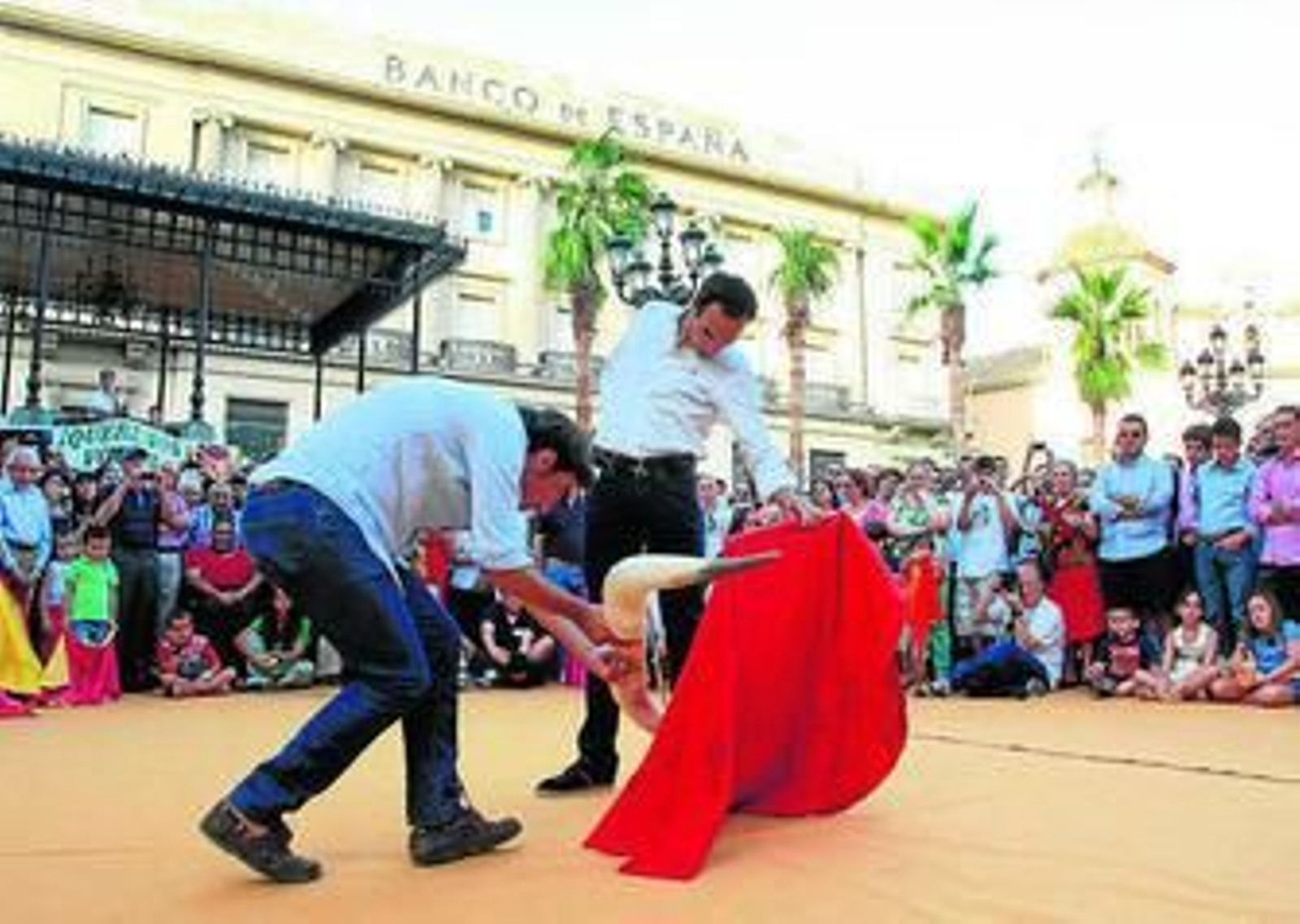 El Cid enseñando a usar el capote.