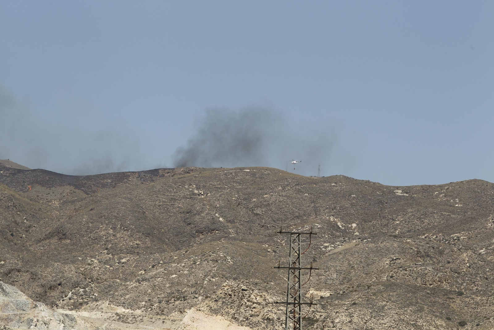 Fotogalería incendio forestal Paraje Majada del Aguilón. Huércal de Almería