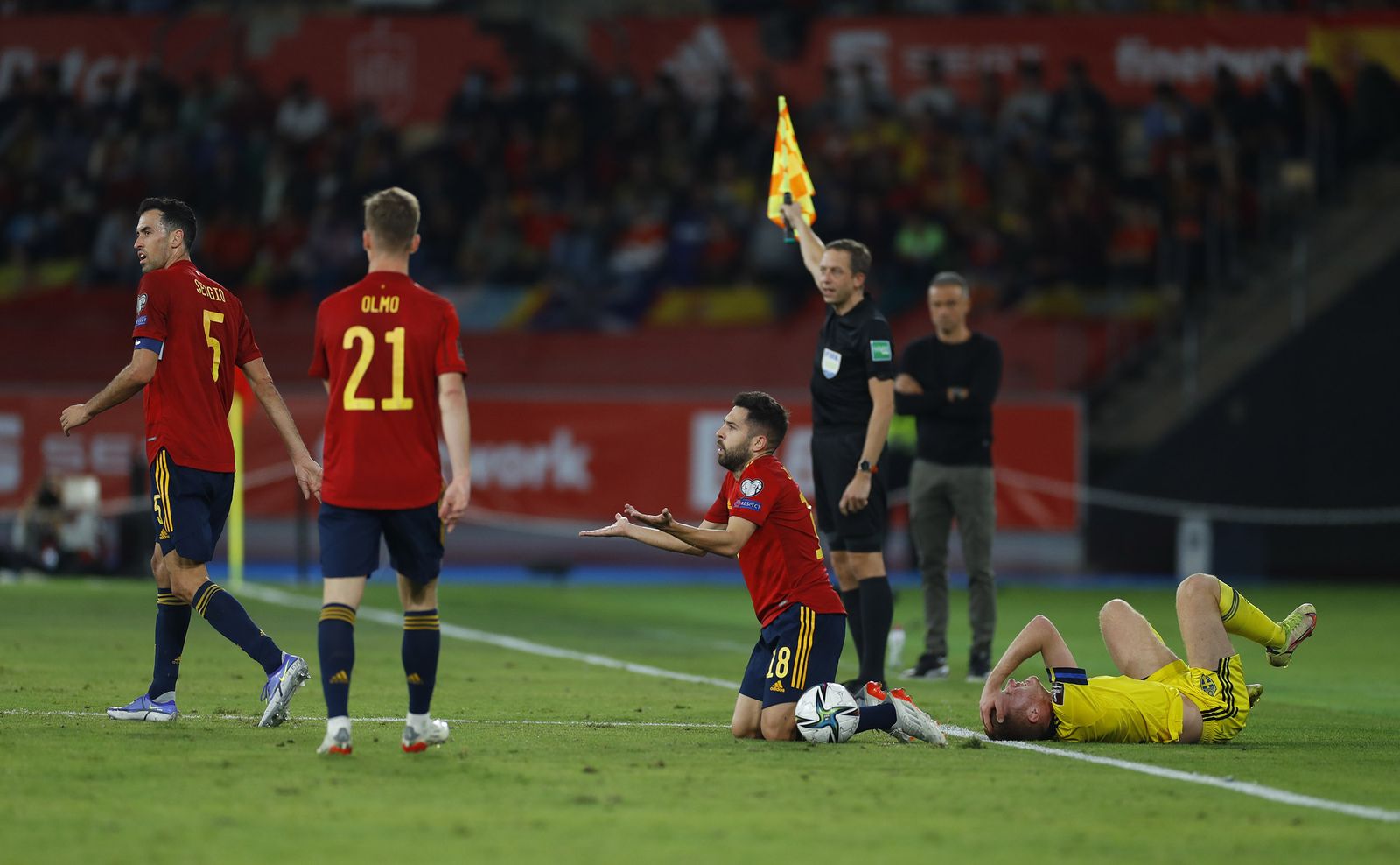 Las imágenes del España-Suecia