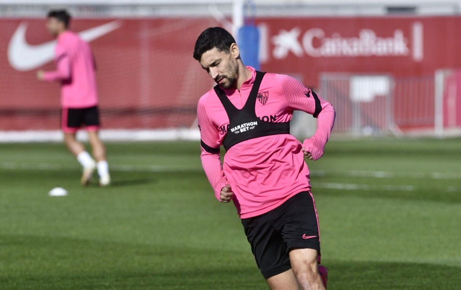 Jesús Navas, este martes, en la ciudad deportiva.