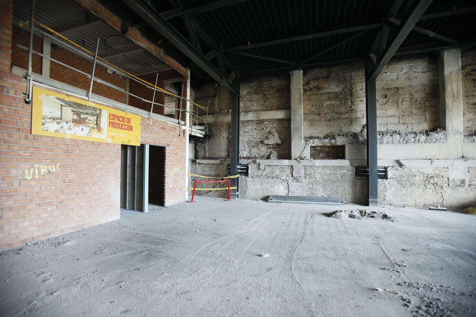 Obras en la "nueva" fábrica de Cruzcampo