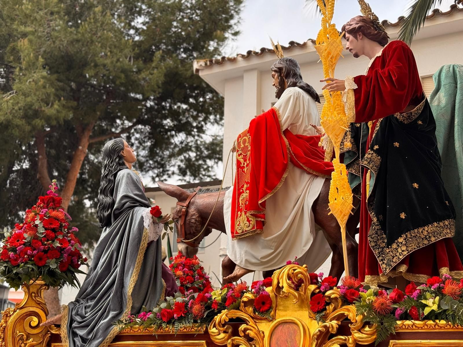 Exaltación en El Boquetillo de Fuengirola con la salida de La Pollinica Exaltación en El Boquetillo de Fuengirola con la salida de La Pollinica