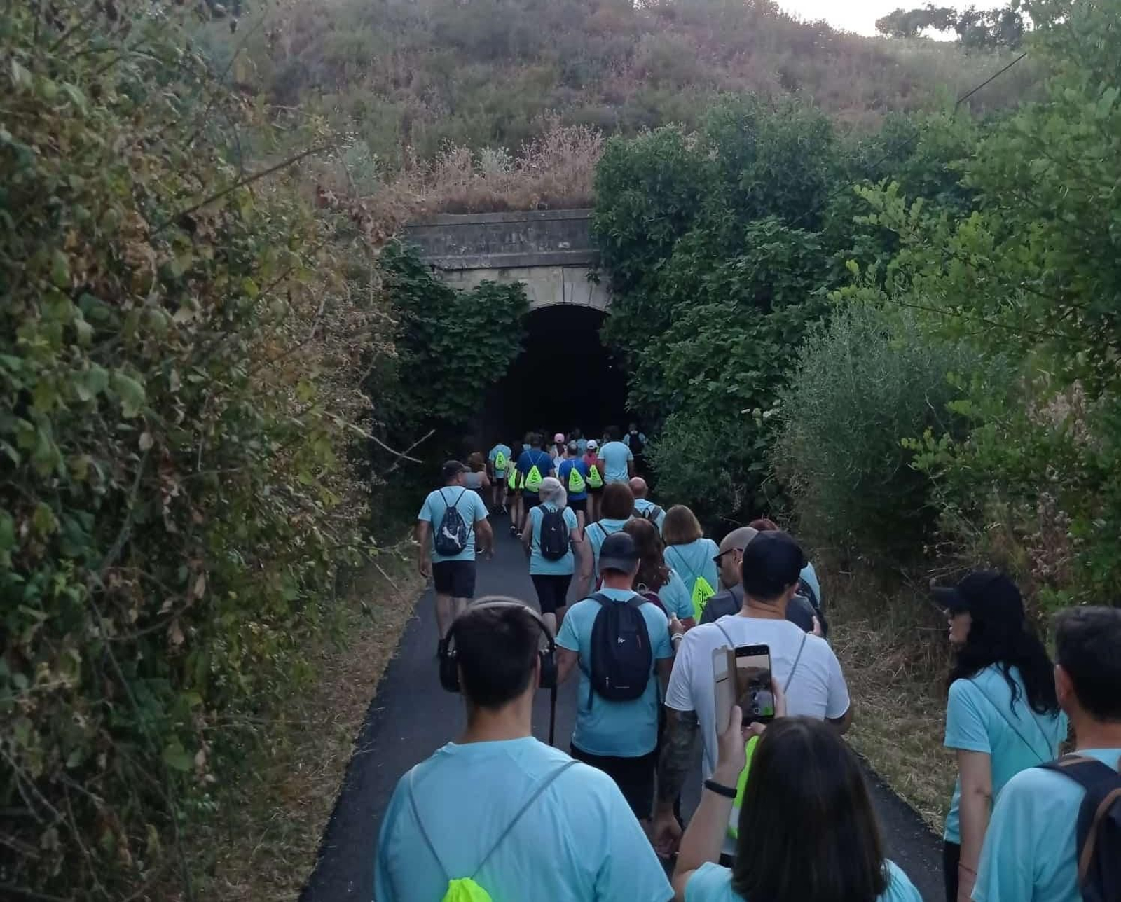 Ruta nocturna por el tramo desde Olvera