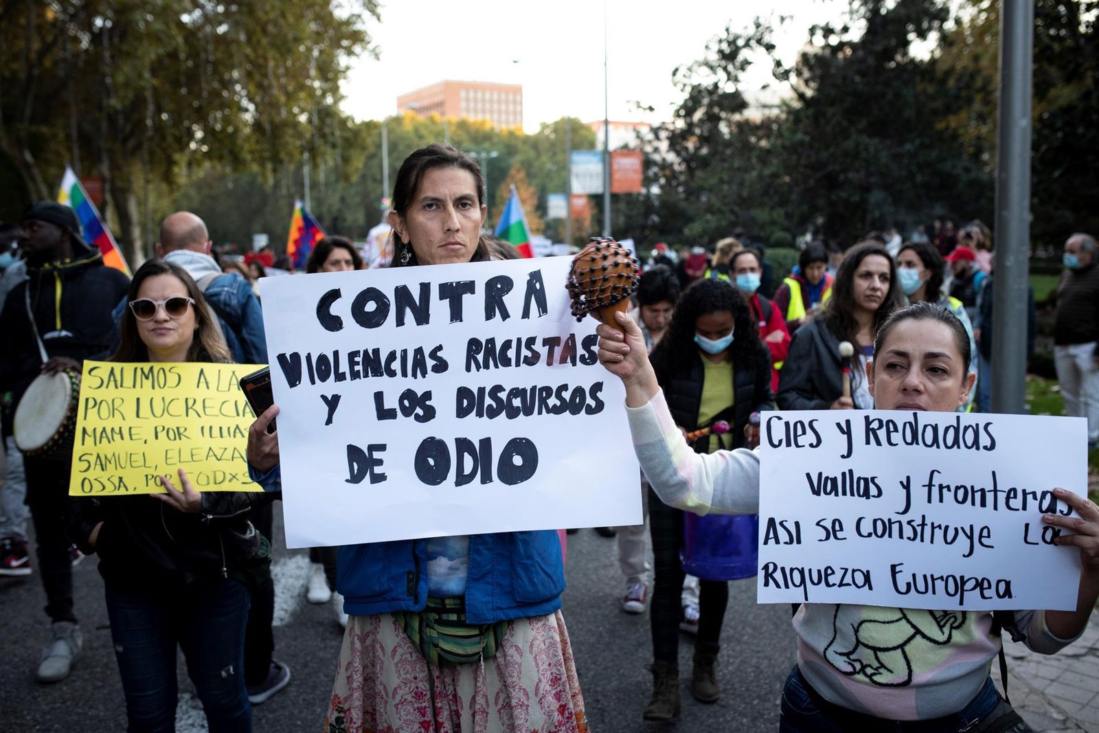 Imagen de archivo de una manifestación convocada por el movimiento antirracista de Madrid