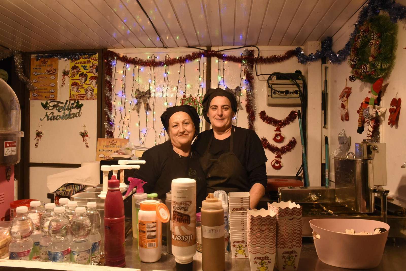 Fotos del poblado navideño de los Jardines Saccone de La Línea