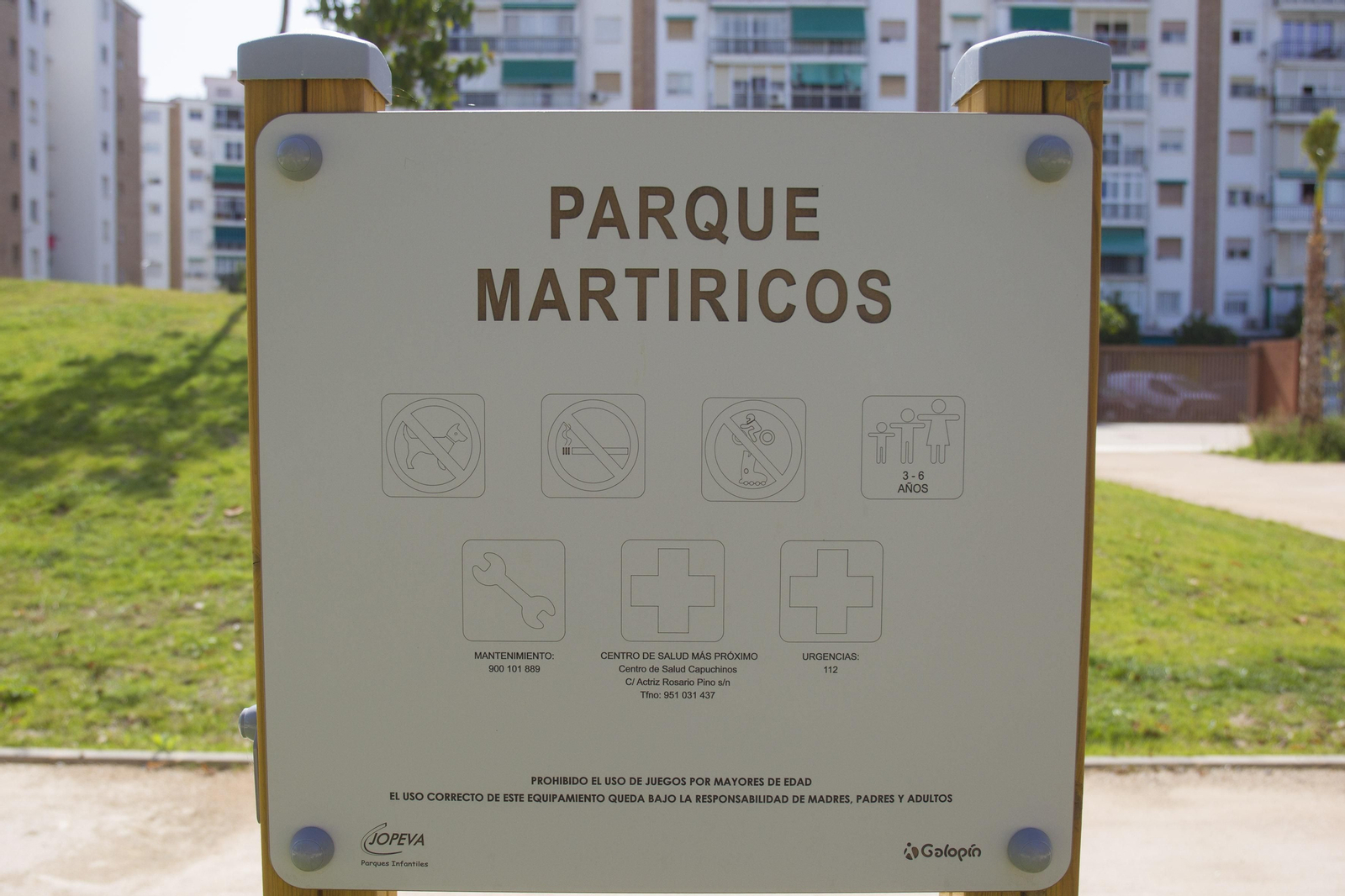 El nuevo parque de Martiricos, en fotos
