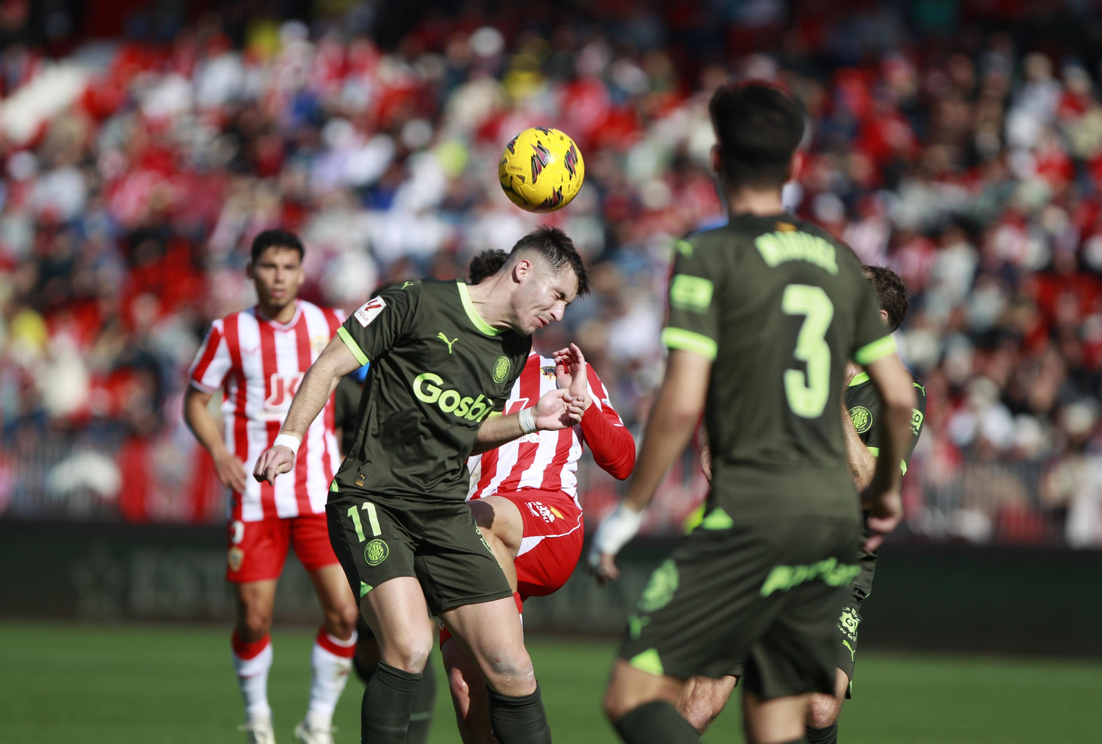 Las mejores imágenes del partido de fútbol U.D. Almería-Girona F.C.