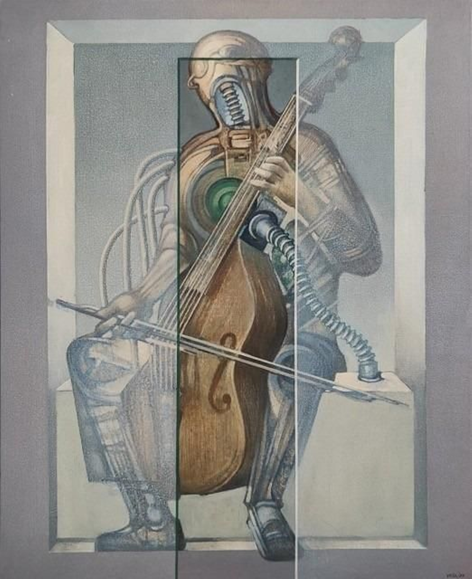 'La Música Mecánica'. Óleo sobre lienzo de Vicente Vela. 'La Música Mecánica'. Óleo sobre lienzo de Vicente Vela.