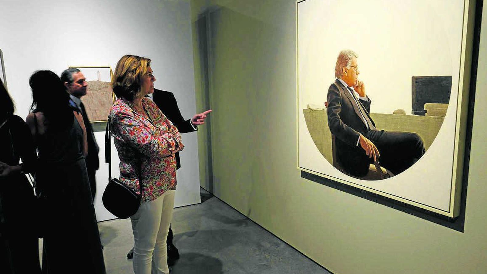 El retrato que Hernán Cortés le hizo al ex presidente del Gobierno Felipe González.