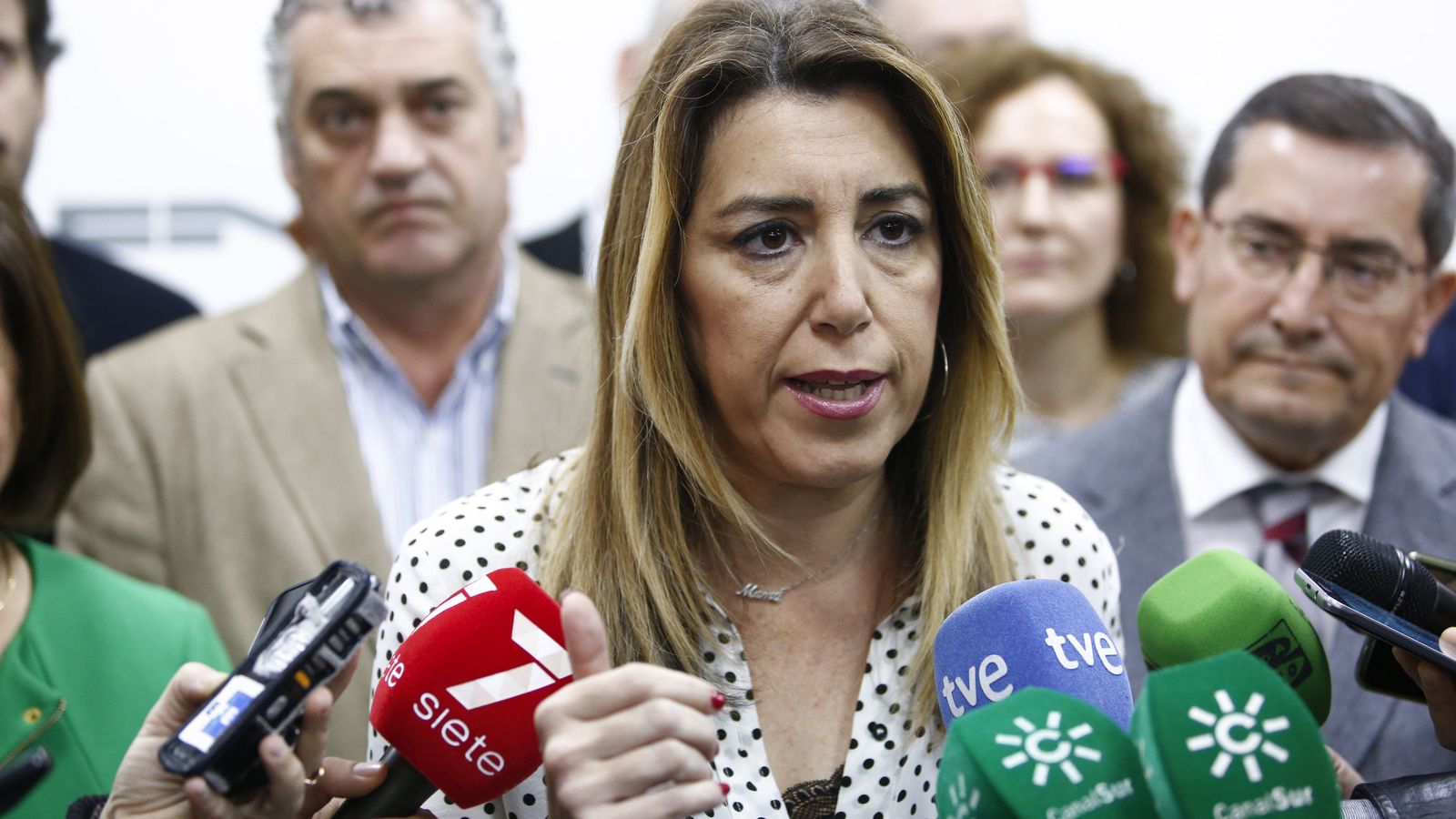La presidenta en funciones de la Junta de Andalucía, Susana Díaz