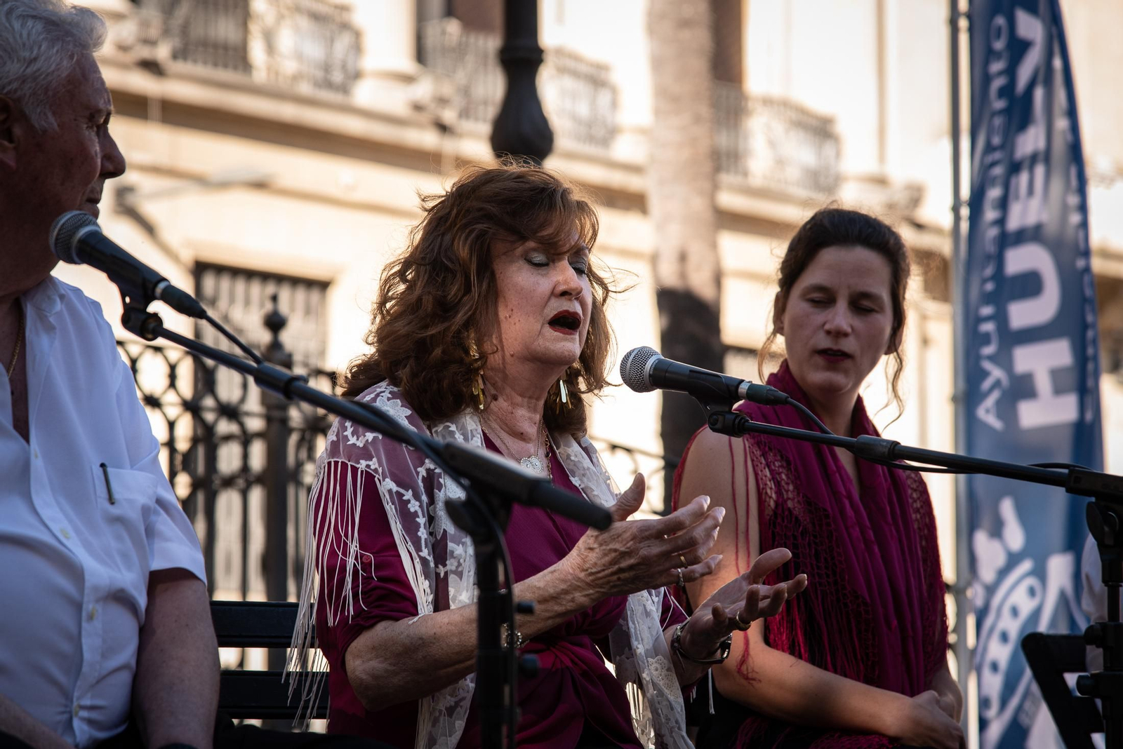 Imágenes de la peña La Soleá en el festival flamenco Ciudad de Huelva