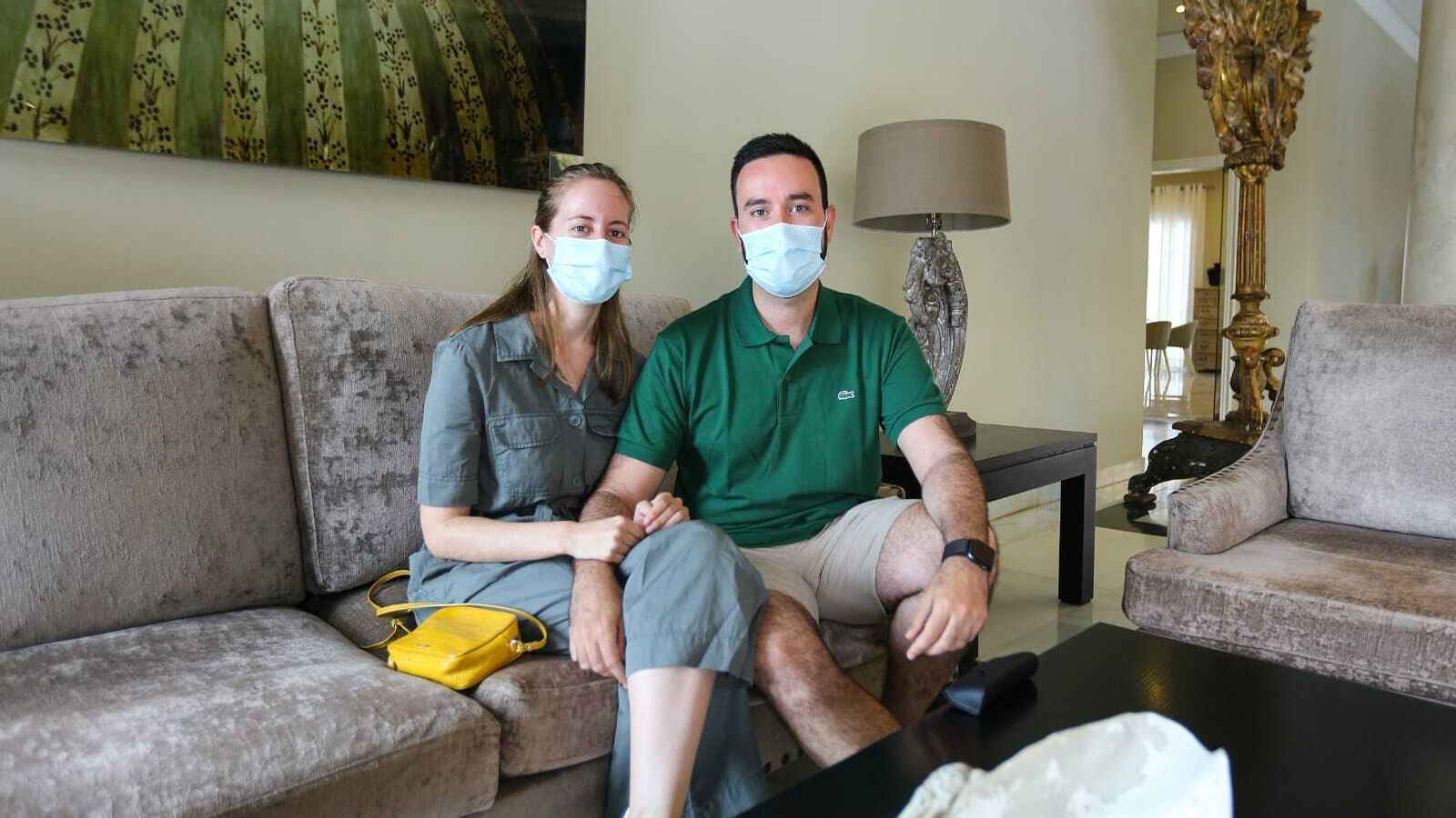 Marta y Alejandro, que se darán el "sí quiero" este año,  en el Gran Meliá Sancti Petri.