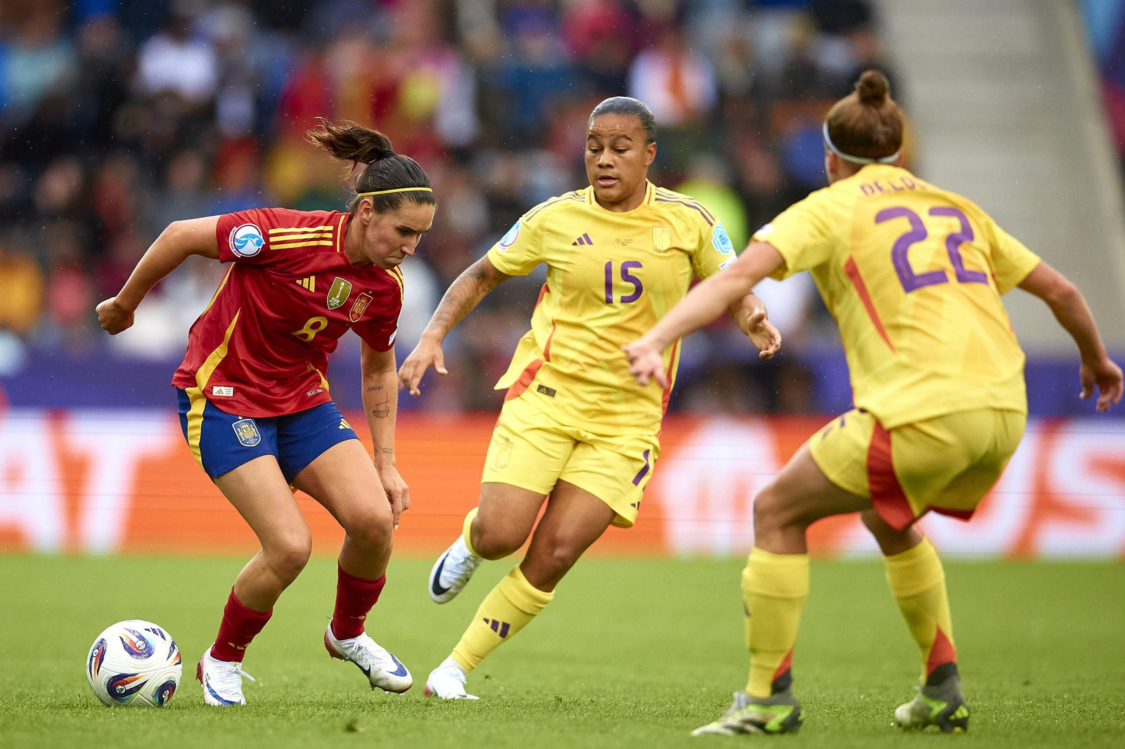 Las fotos de la goleada de España sobre Bélgica en la Eurocopa femenina