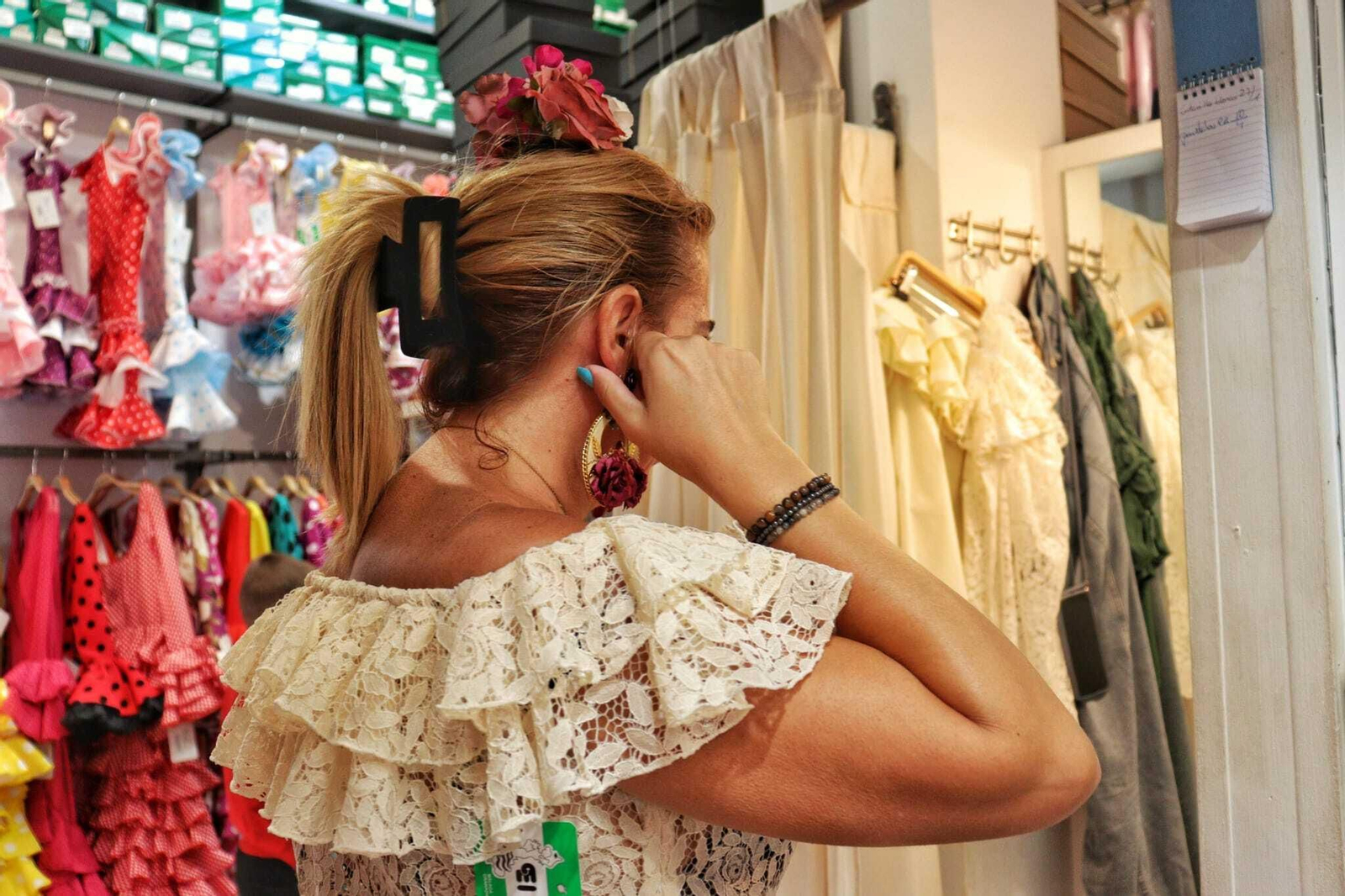 Lleno en las tiendas de moda flamenca de cara a la Feria