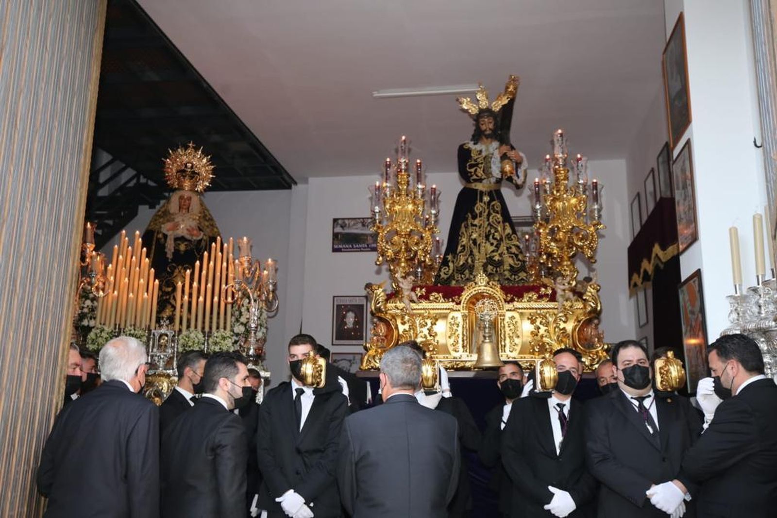 El trono de Nuestro Padre Jesús Nazareno, en Benalmádena.