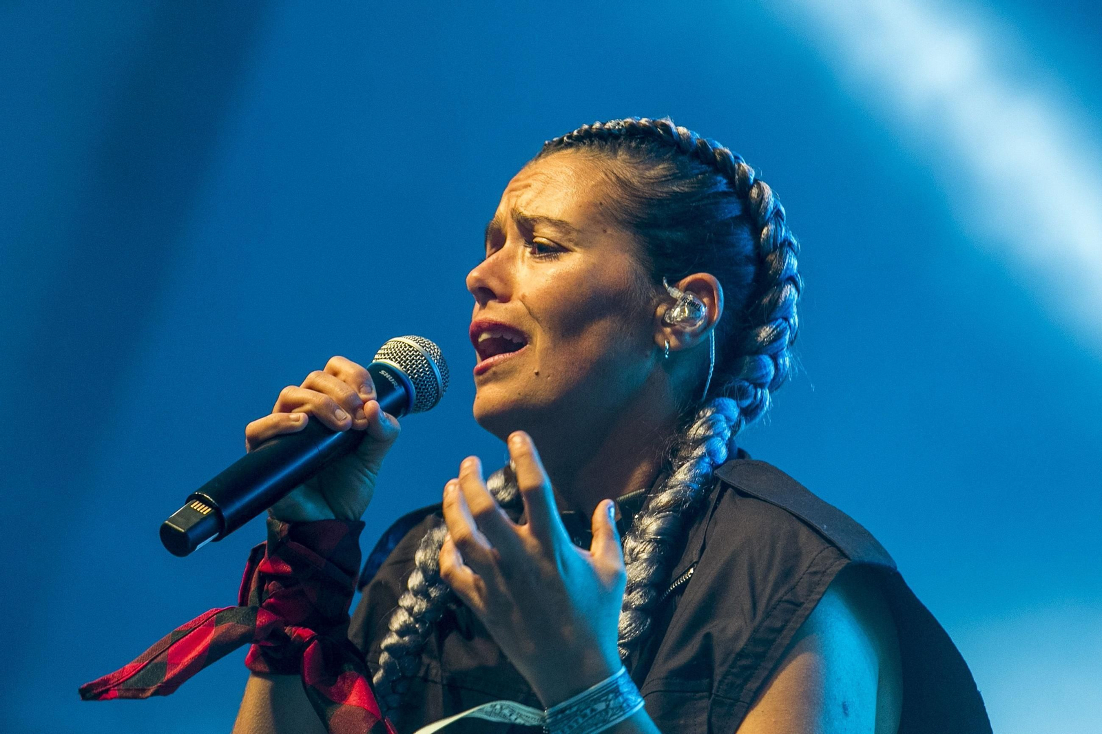 Isabel  Aaiún, durante una actuación reciente.