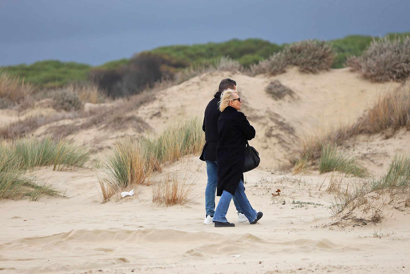 Las fotografías del primer día del años en las playas de Huelva