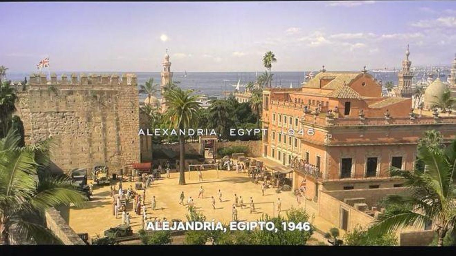 El Alcázar de Jerez recrea a Alejandría en 'The Crown'. El Alcázar de Jerez recrea a Alejandría en 'The Crown'.