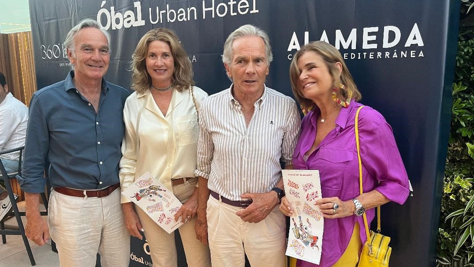 Joaquín Astolfi, Fátima Candau, Antonio Astolfi y Llanos Espinosa estuvieron presentes en el homenaje.