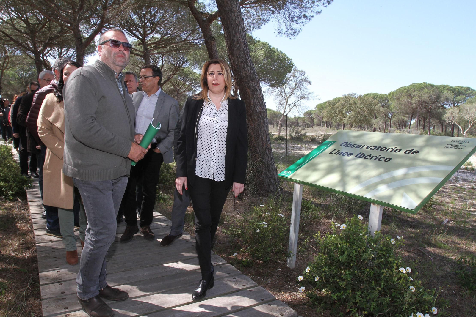 Susana Díaz inaugura en Doñana el Observatorio del Lince