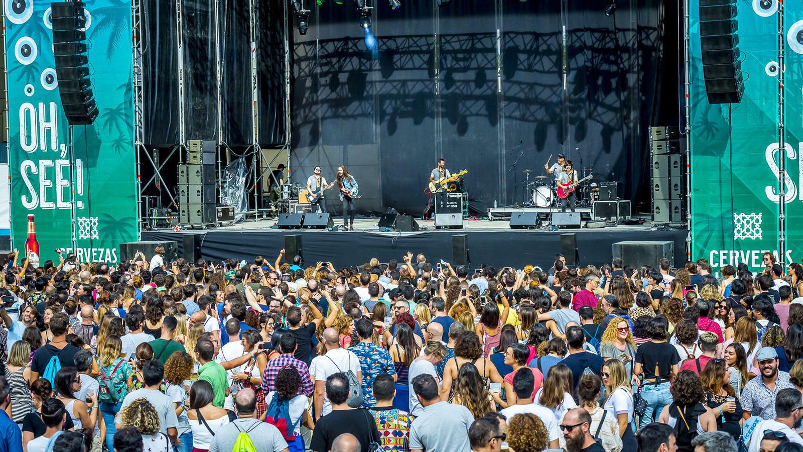 Carlos Sadness durante su actuación en la primera edición del Oh, See! Fest.