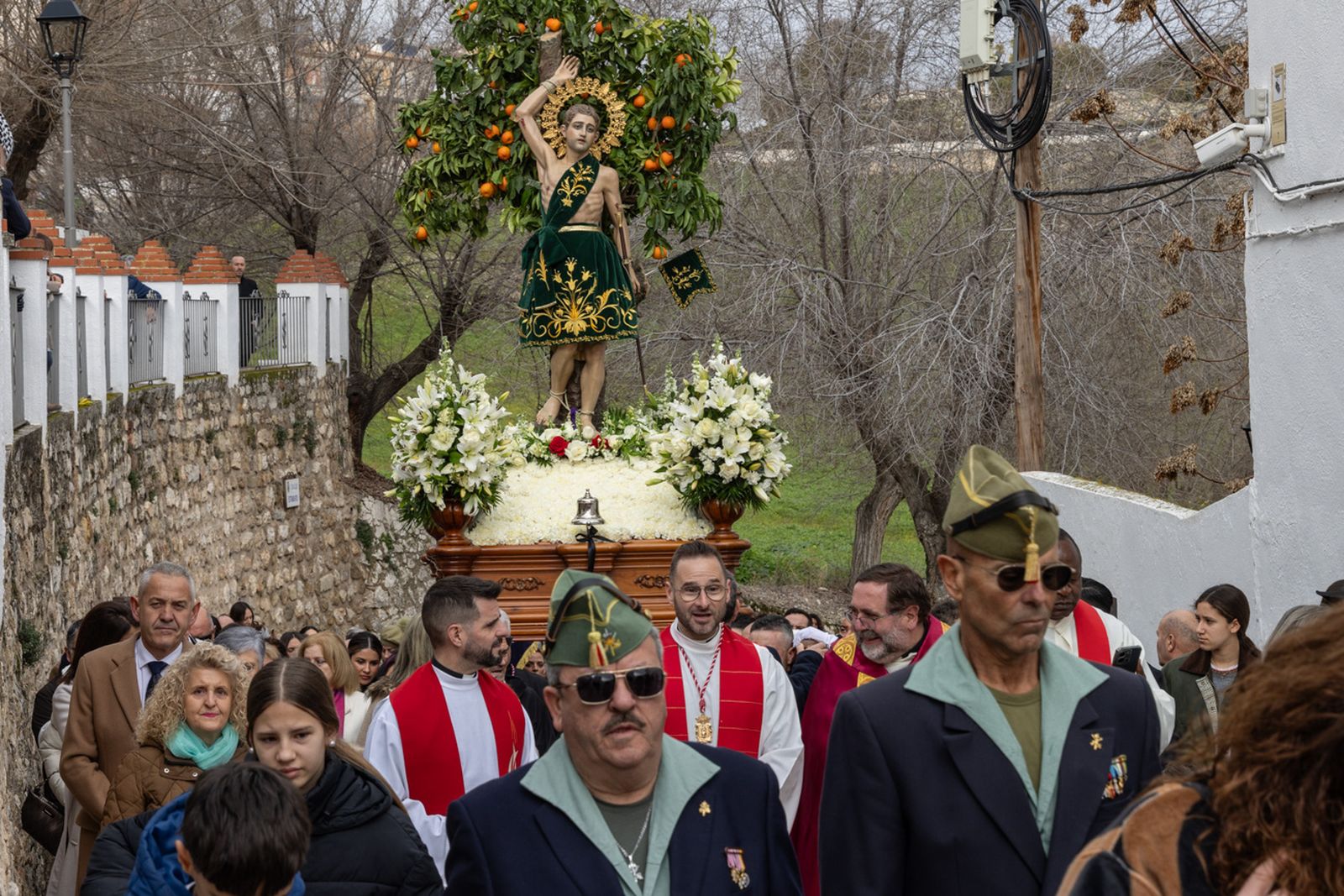Solemne procesión de San Sebastián en La Guardia de Jaén