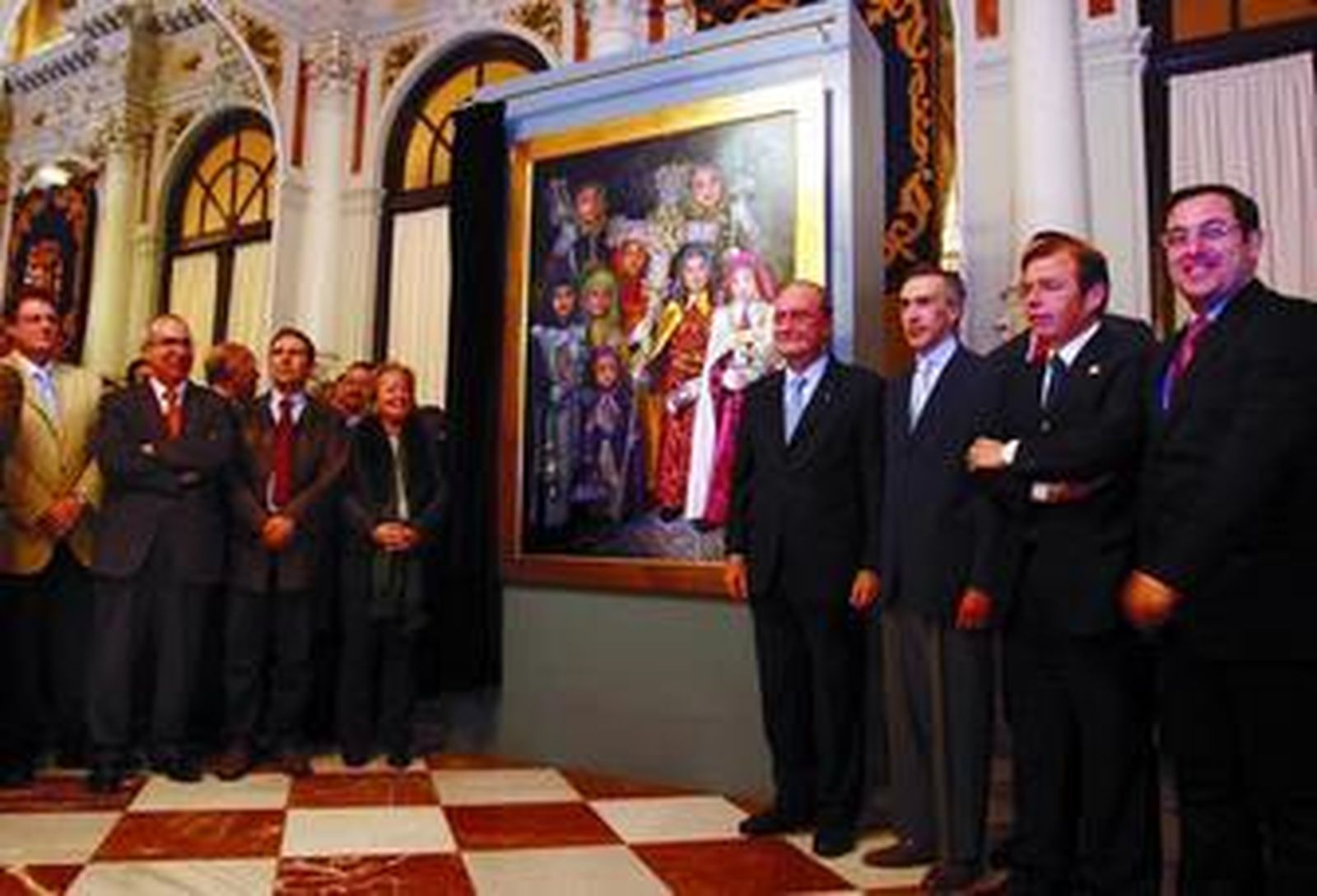 Acto de presentación del cartel oficial de la Semana Santa de 2009.