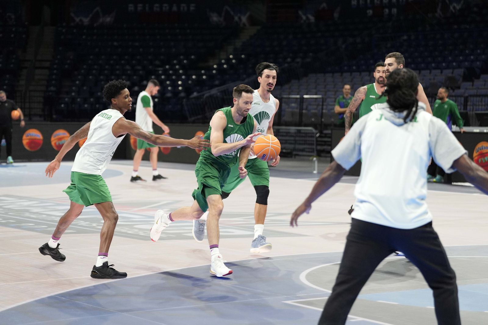 Imagen del entrenamiento del jueves