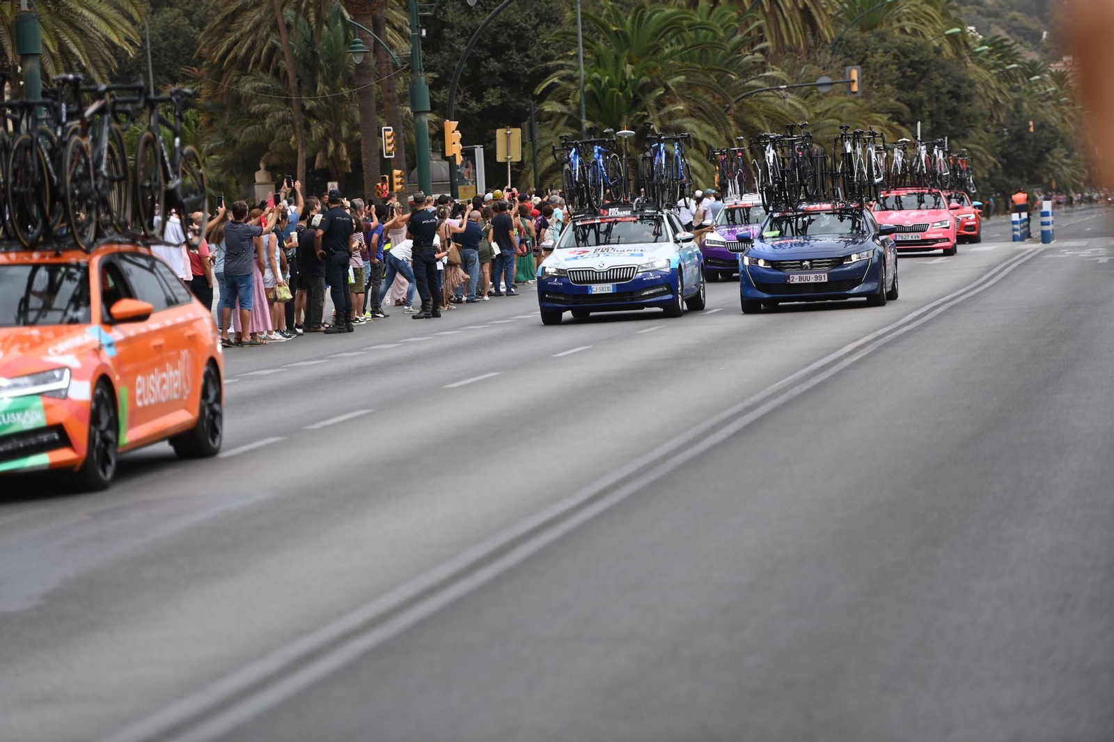 Las fotos de la Vuelta a España al paso por Málaga capital