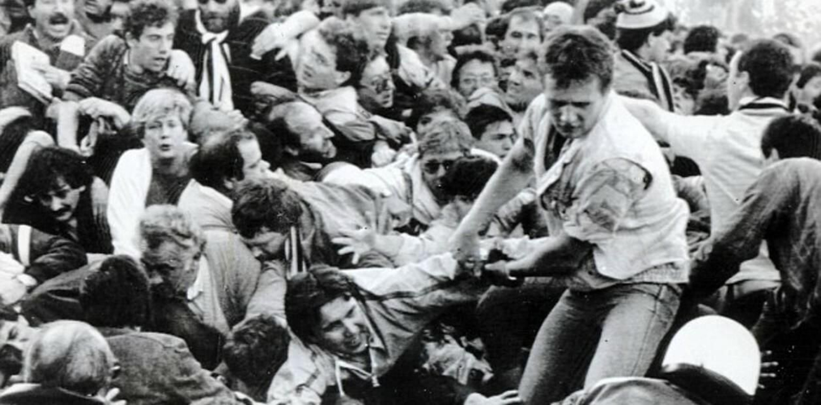Una imagen de la tragedia de Heysel, ocurrida el 29 de mayo de 1985.