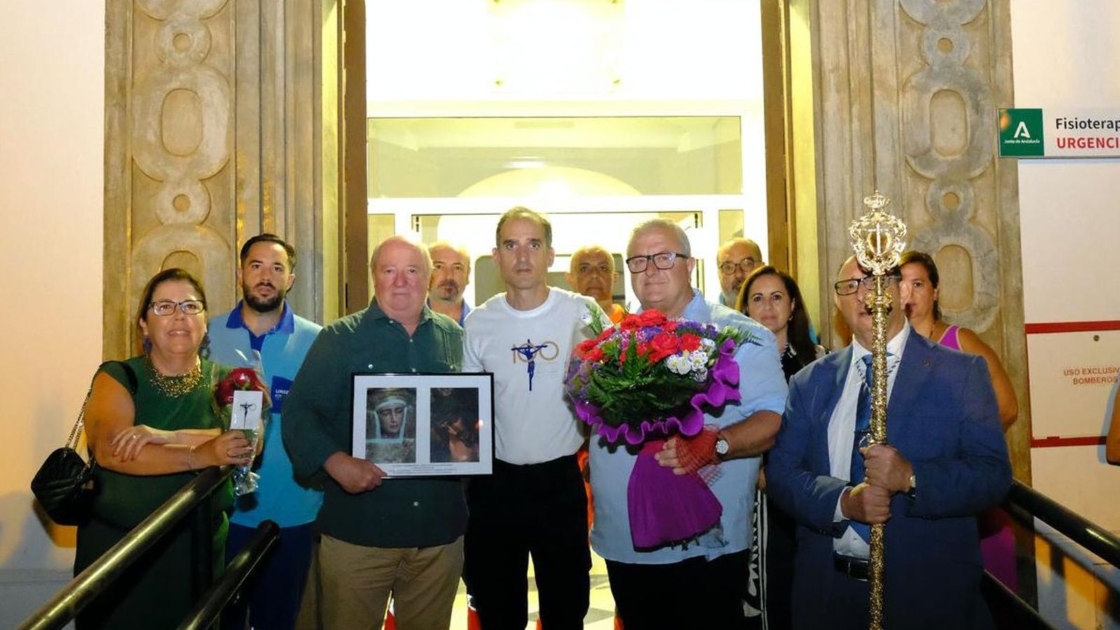 Momentos de la visita por las instalaciones del centro.