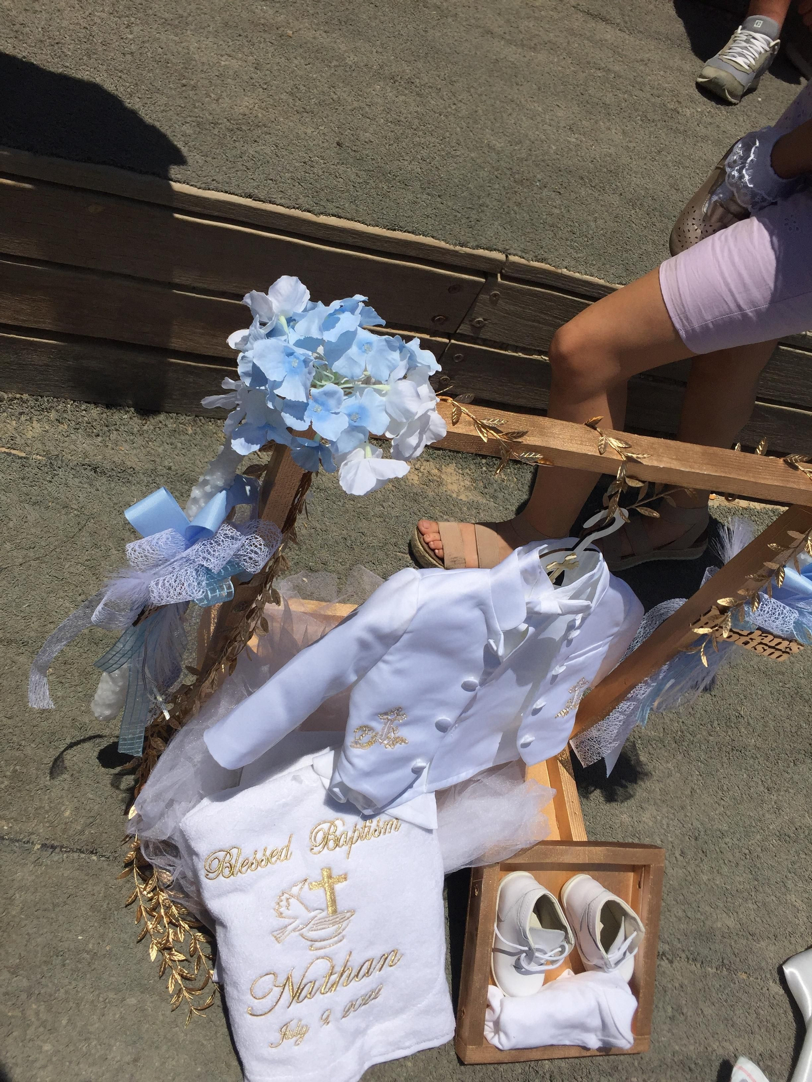 Traje para el nuevo bautizado.