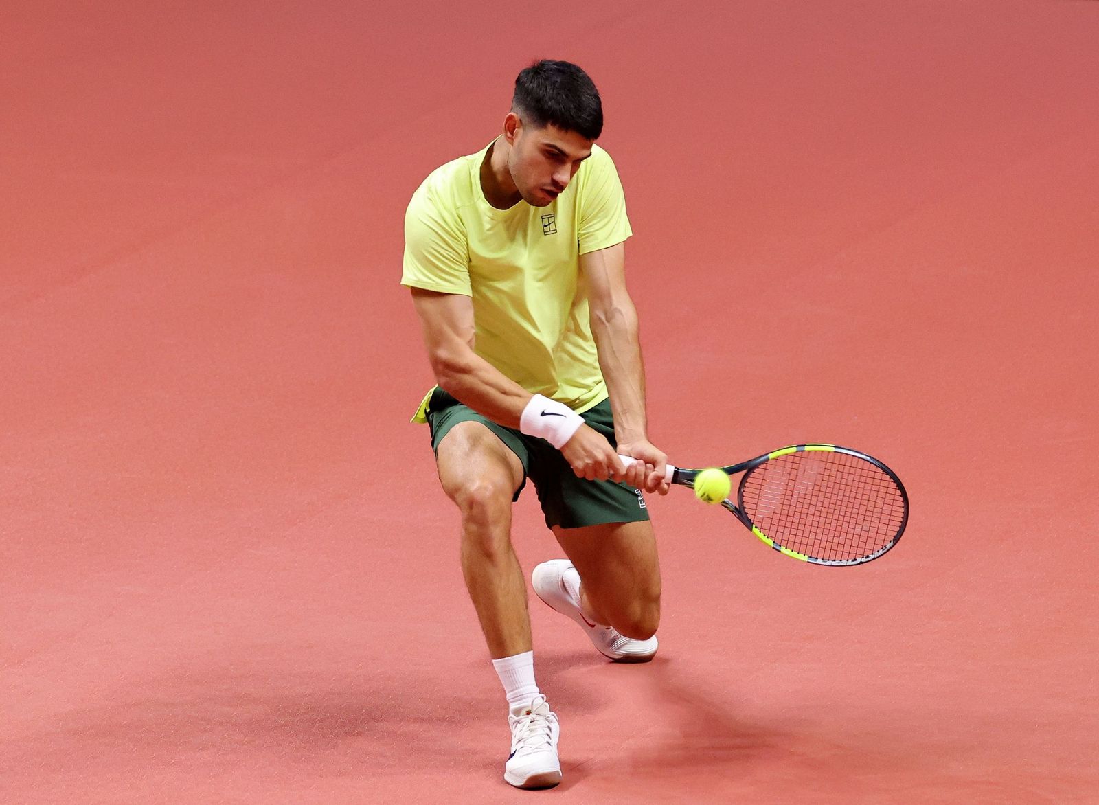 Las fotos de la exhibición entre Alcaraz y Sinner