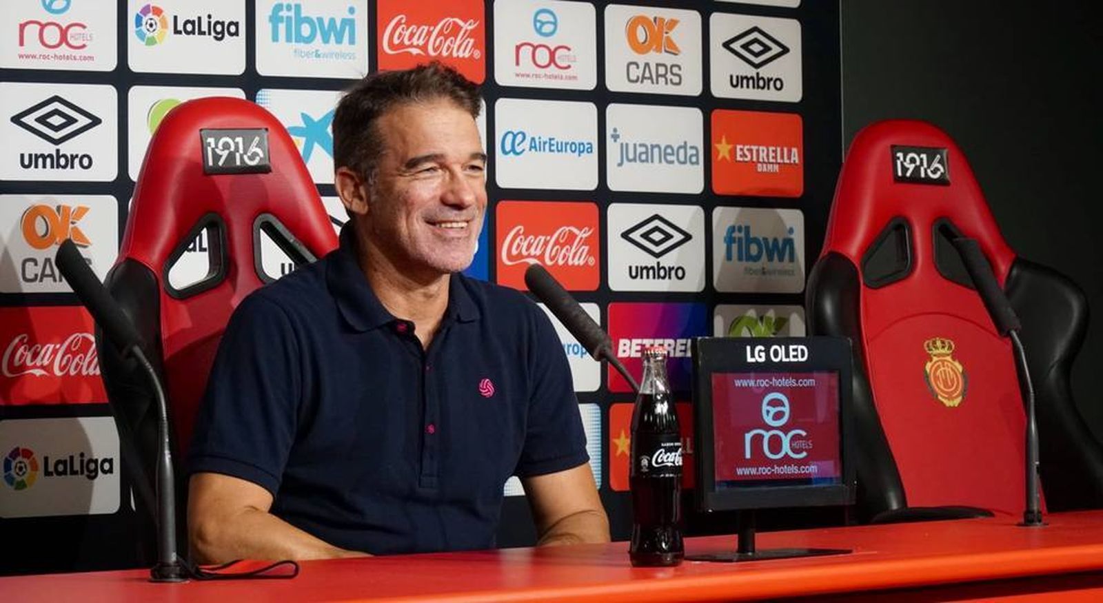 Luis García Plaza, durante una rueda de prensa.