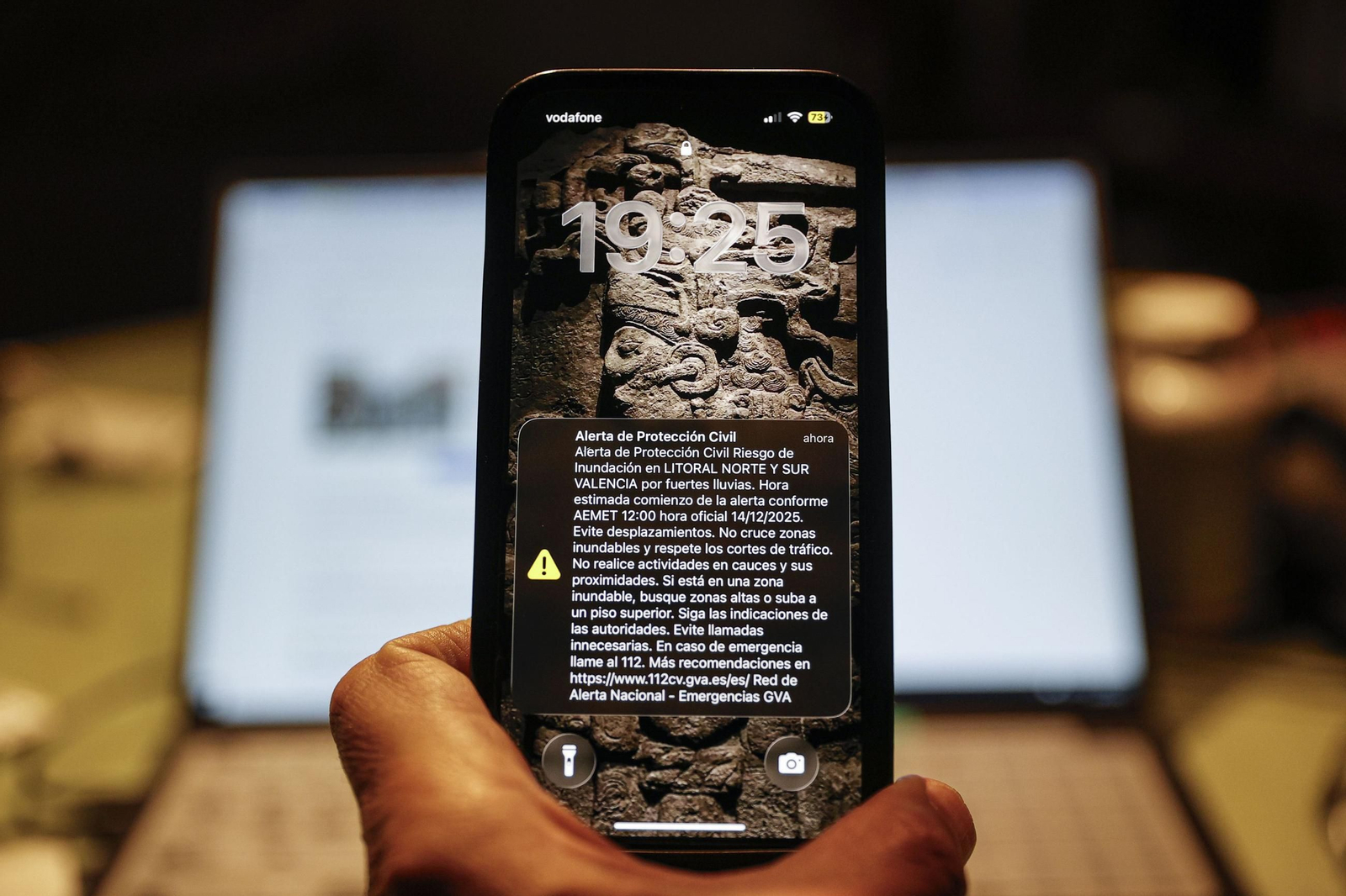 El mensaje de alerta de Protección Civil por la alerta roja en todo el litoral de Valencia este domingo.